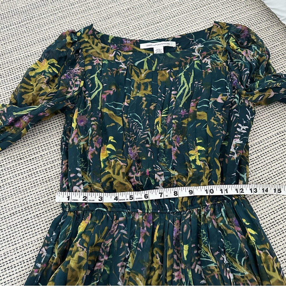 Diane von Furstenberg DVF dress green mini - Picture 6 of 8